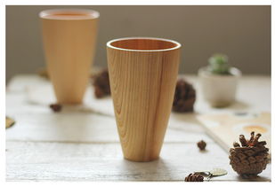 手工工艺 杉木漱口杯的细腻与温度